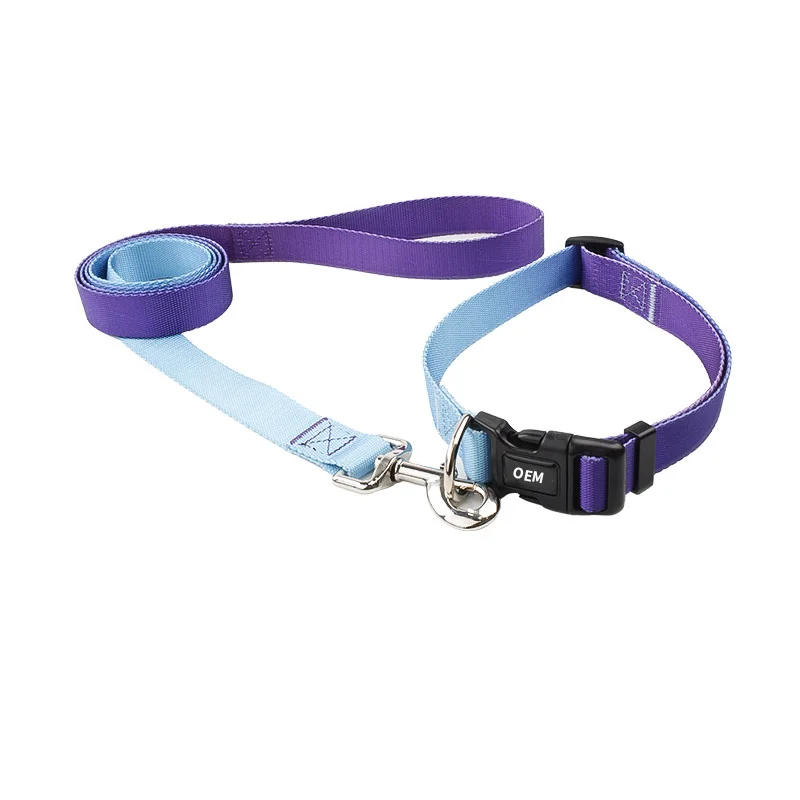 
Inaffordable Sublimation Heat Transfer Gradient Collars Custom Colors for Elegant and Comfortable Pet Leather Collars 