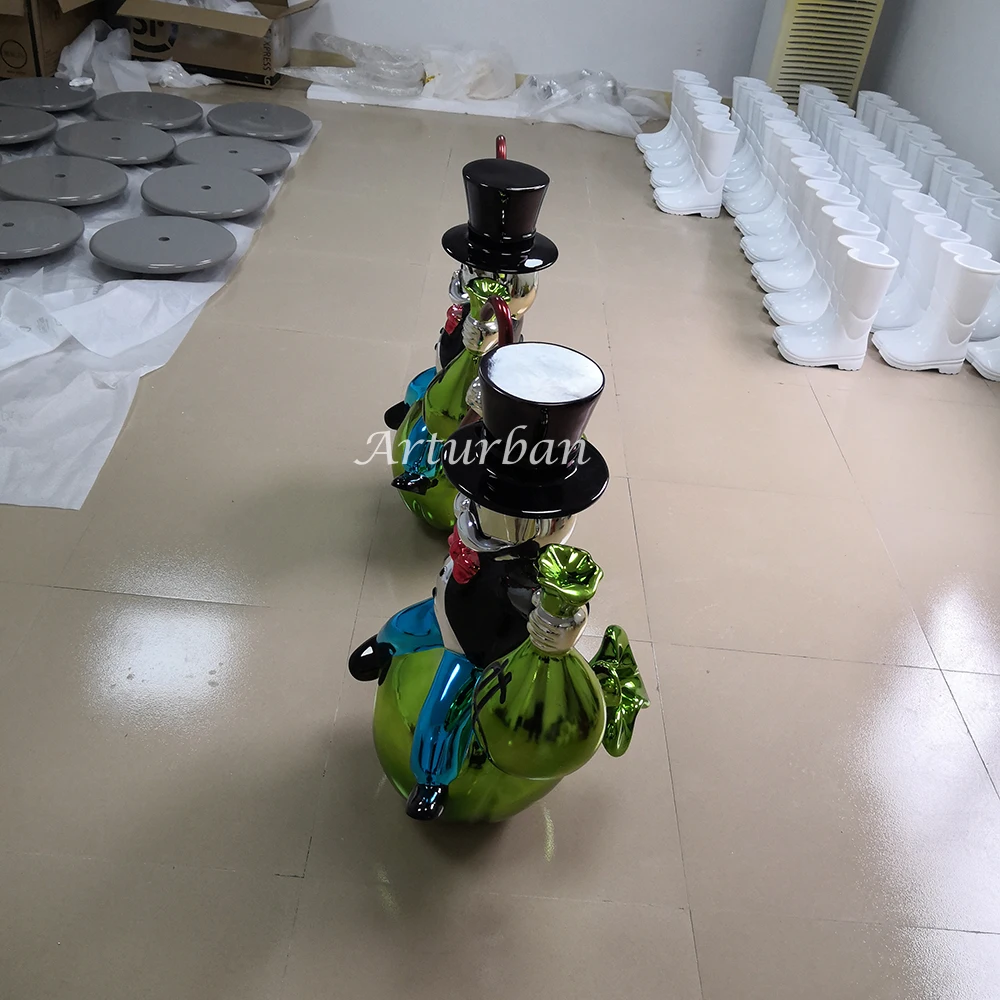 electroplated Fiberglass sculpture monopoly statue Monopoly statue