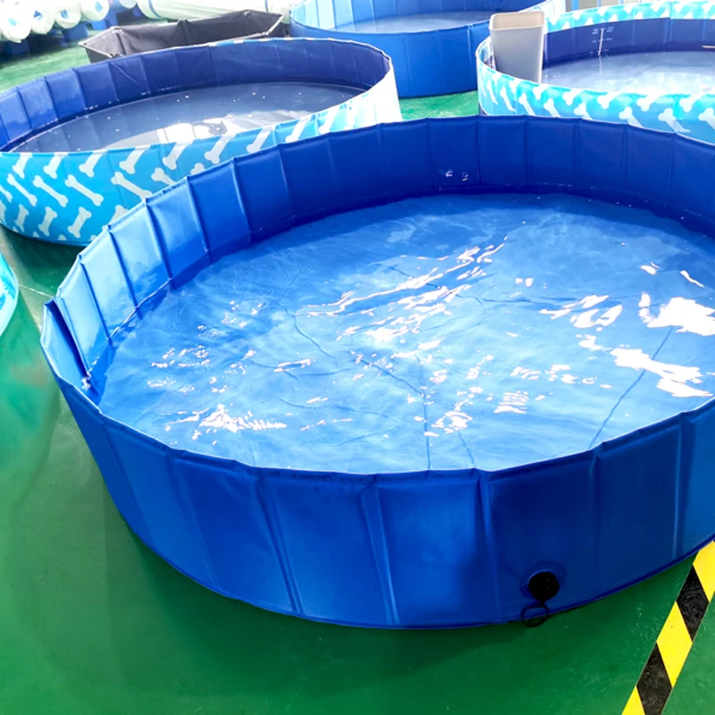 
Custom Pvc Bathing Tub Paddling Folding Dog Bath Tub Outdoor Swimming Pool Portable Pet Dog Pool 