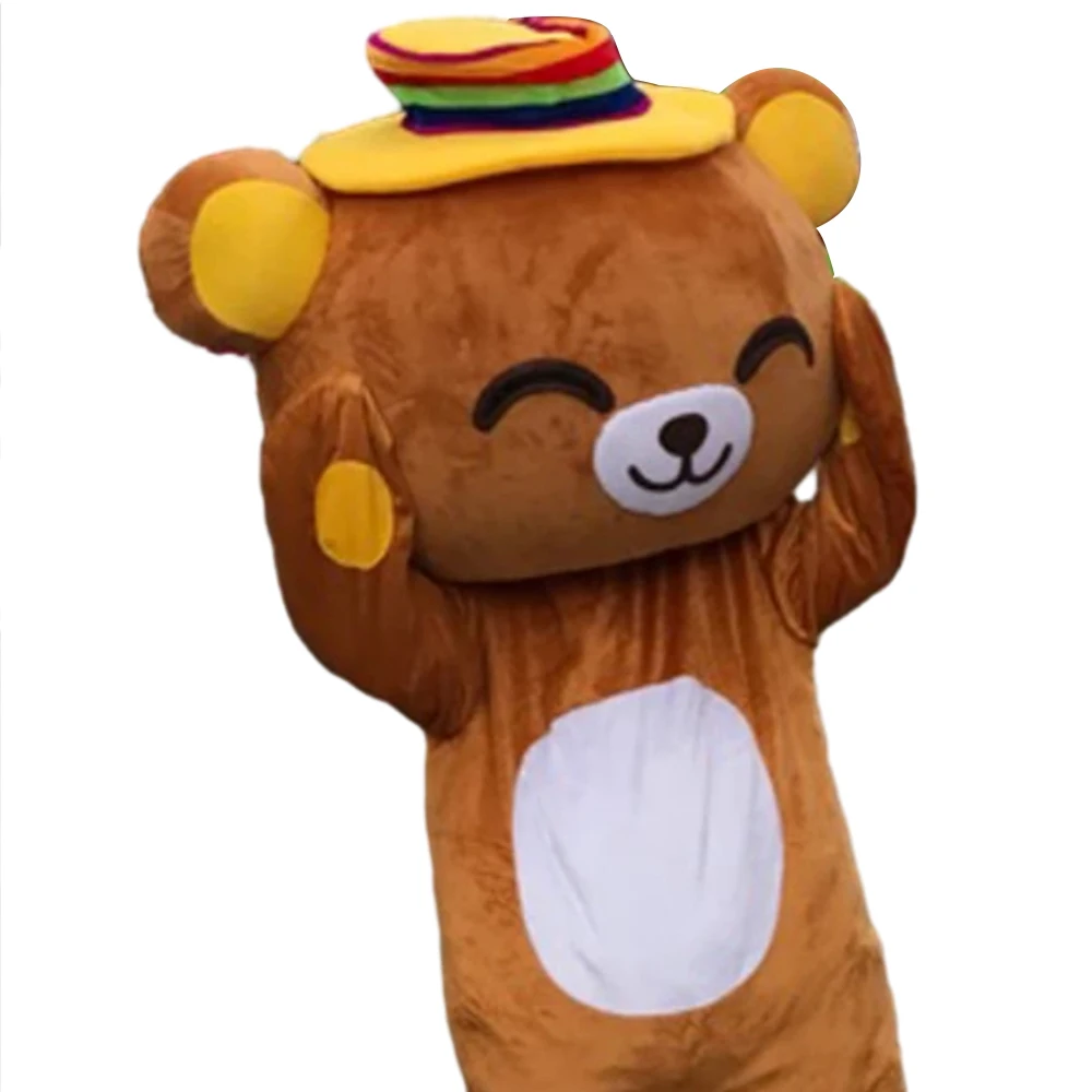 Custom Cartoon Character Navy Rilakkuma Cute Bear Mascot Costume  Animal Halloween Party Mascot Suit  Fancy Dress