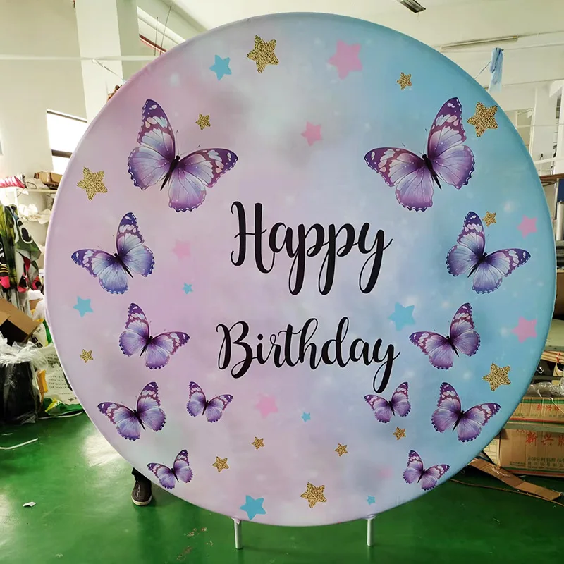 Hot Sale 8x8 Single or  Double Sided Custom Printed Tension Fabric Photo Booth Backdrop Background for Photography