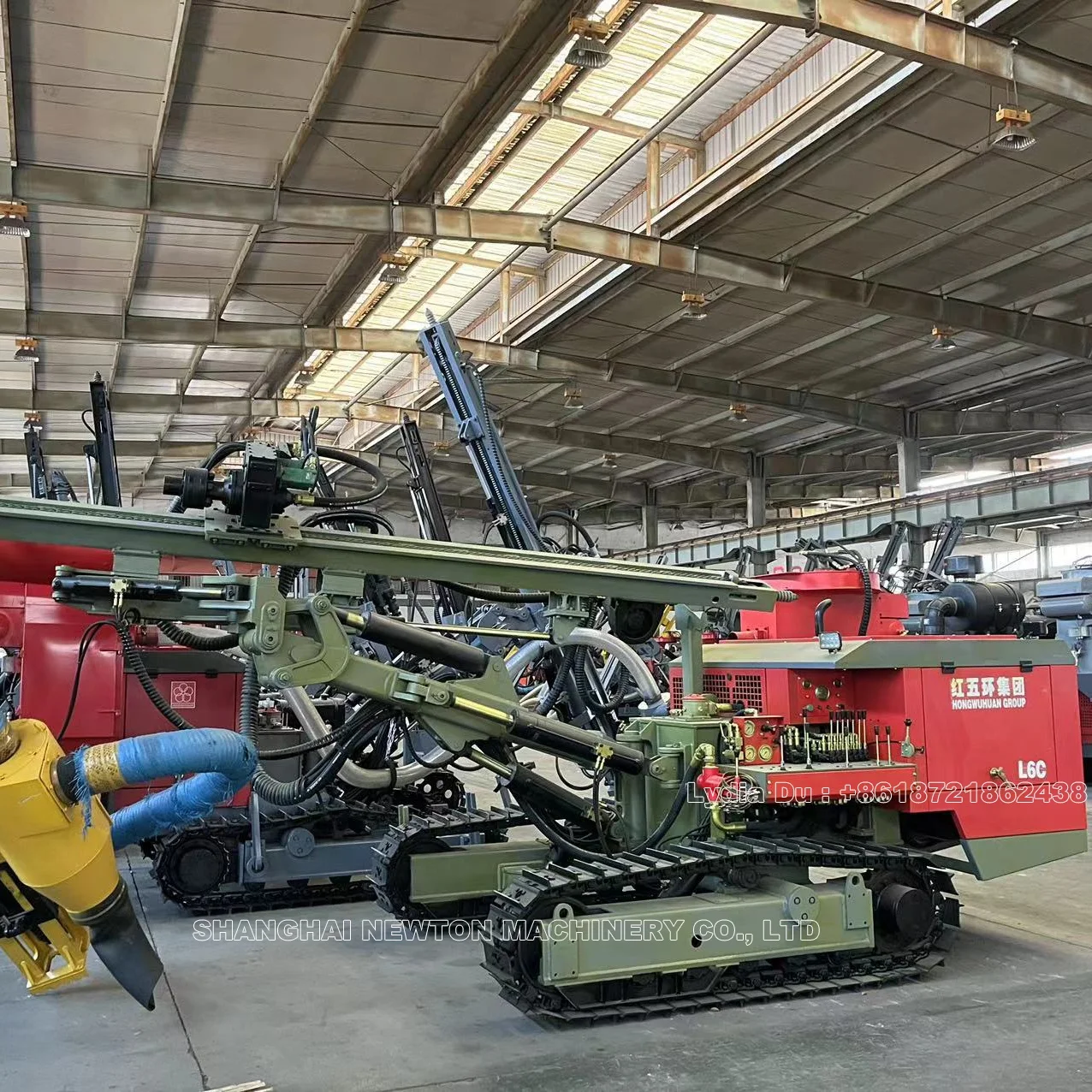 Hongwuhuan durable crawler type surface drilling rig ground blasting wagon drilling machine