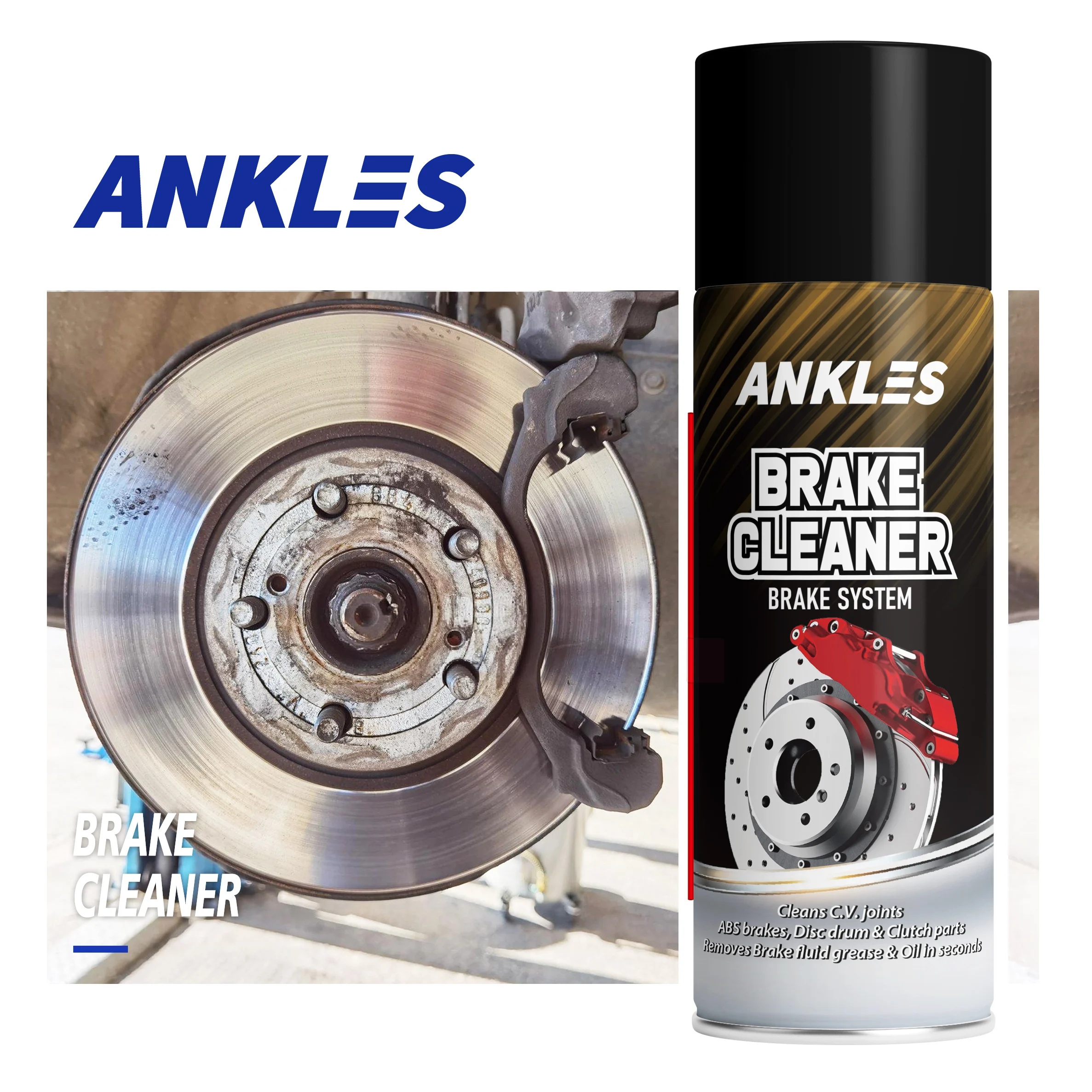 ANKLES High Quality 550ml Usa Chemicals Bulk Brake Part Cleaner Spray Hevy Duty Wholesale