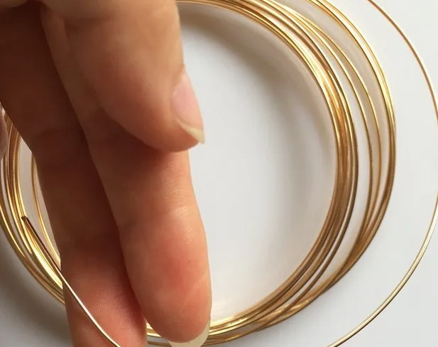 NANA high quality 14k italian gold filled soft and hard wire,gold filled brass wire for jewelry findings