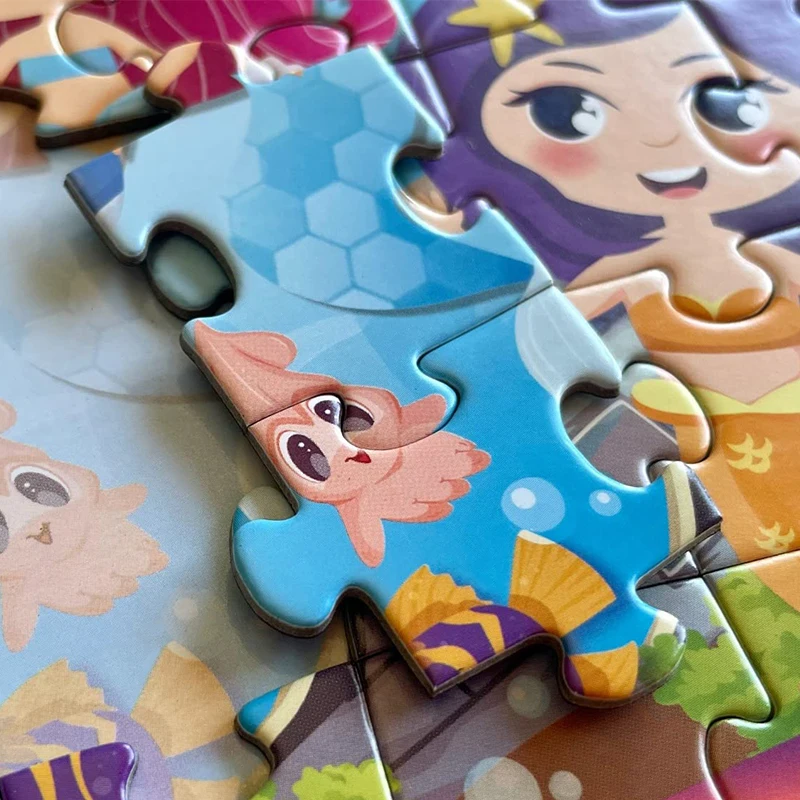 Hot Sale Multifunctional Early Education Match Puzzle Toy English Number Animal Concept Kids jigsaw puzzles