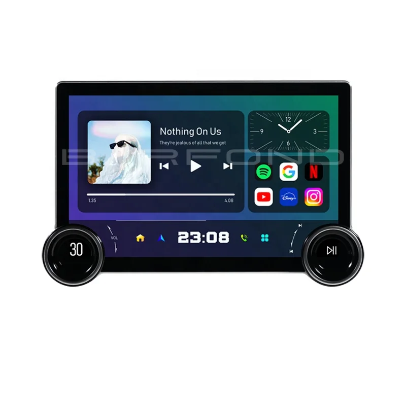 Car Stereo 11.5inch double knob Multimedia Audio Carplay Touch Screen Car Android Player For 9 inch/10-inch frame