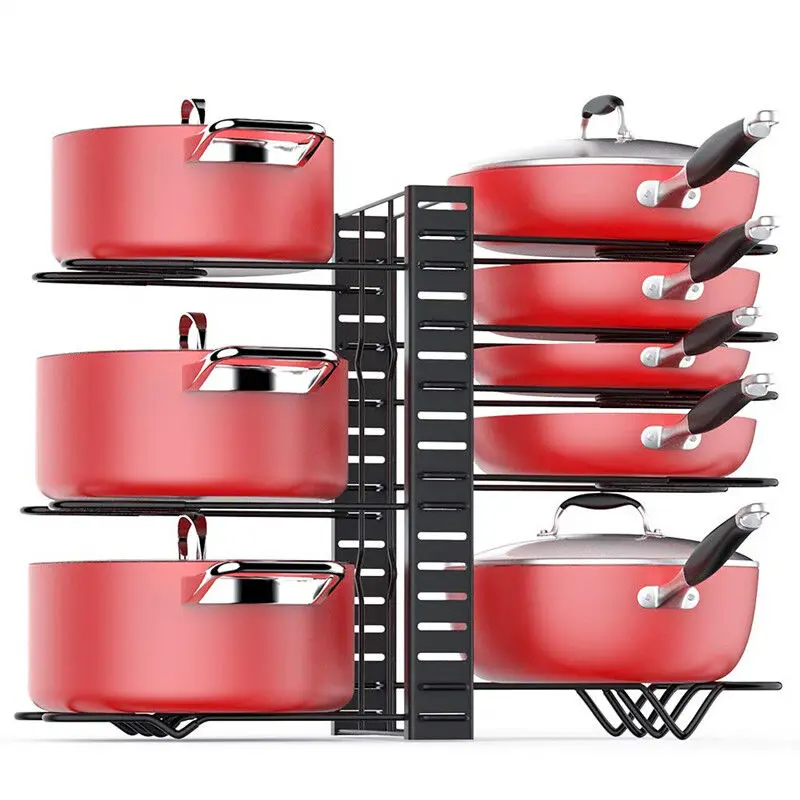 
kitchen accessories:3DIY methods scalable adjustable dish water filter kitchen storage IRON pot rack 