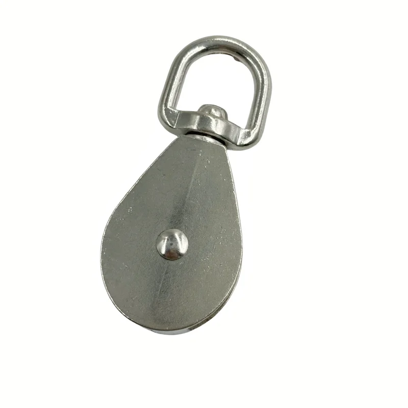 Zinc Alloy Single Wheel Rotating Block Pulley Swivel Pulley Wholesale high quality climbing pulley