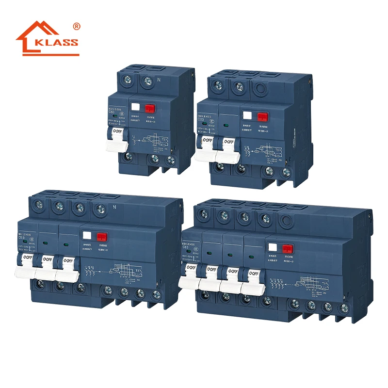 Factory sale RCBO circuit breaker MCB electrical breaker 1 2 34 pole Mcb miniature circuit breaker