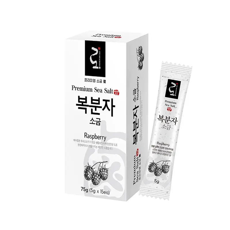 HAEYEAREUM2 PREMIUM SEA SALT LO STICK POUCH-RASPBERRY maintaining the taste and aroma of product through the 5g stick pouch type