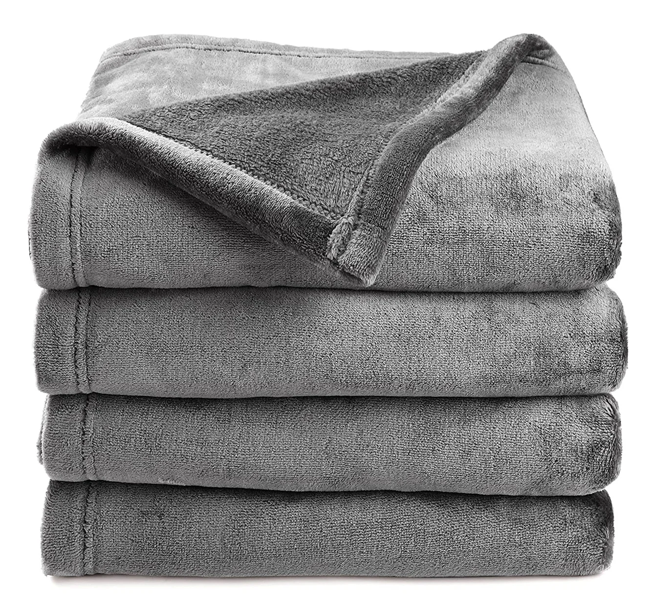 cheap factory wholesale custom bestseller plain color thick coral flannel fleece throw blankets plaid for home hotel sofa couch