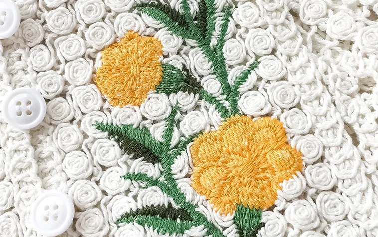 2023 Women Vintage solid knitting V-neck Embroidery Hollow Out long Sleeve Blouses and Shirts For Lady Tops Clothing