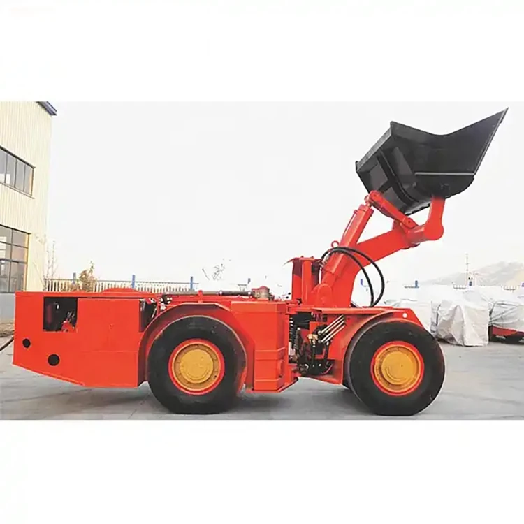 2ton Underground mining loader Heavy construction equipment wheel underground mine loader for sale with protection chian