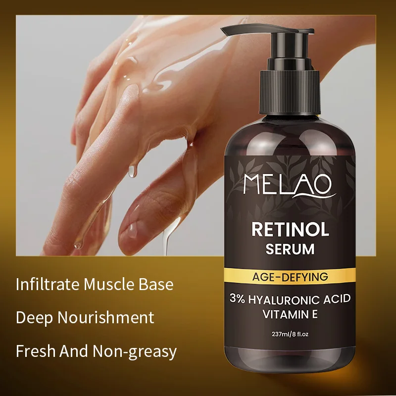 Private Label Paraben Free Face Body Care Skin Moisturizing Anti Aging Vegan Organic Hyaluronic Acid Retinol Face And Body Serum
