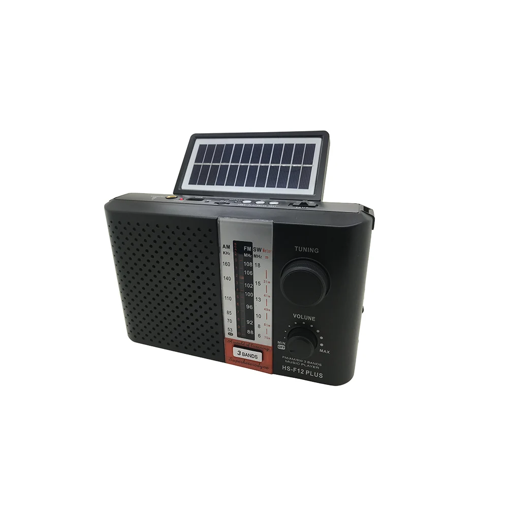 High quality Solar power AM/FM/SW 3 band Radio