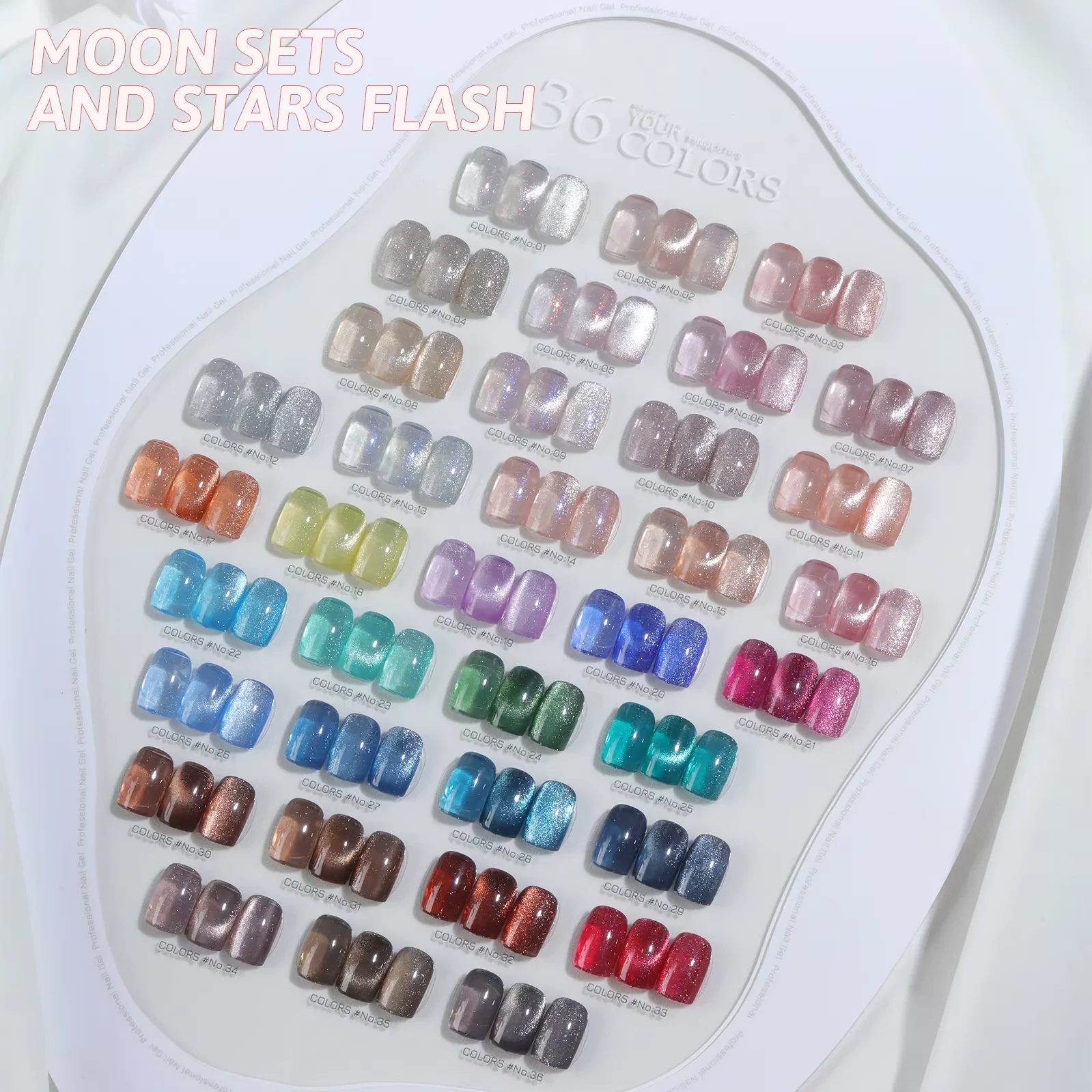 9D Rainbow Cat Eye UV Nail Gel Polish Soak off 36 Colors 8ml Custom Weight Wholesale for Nail Art