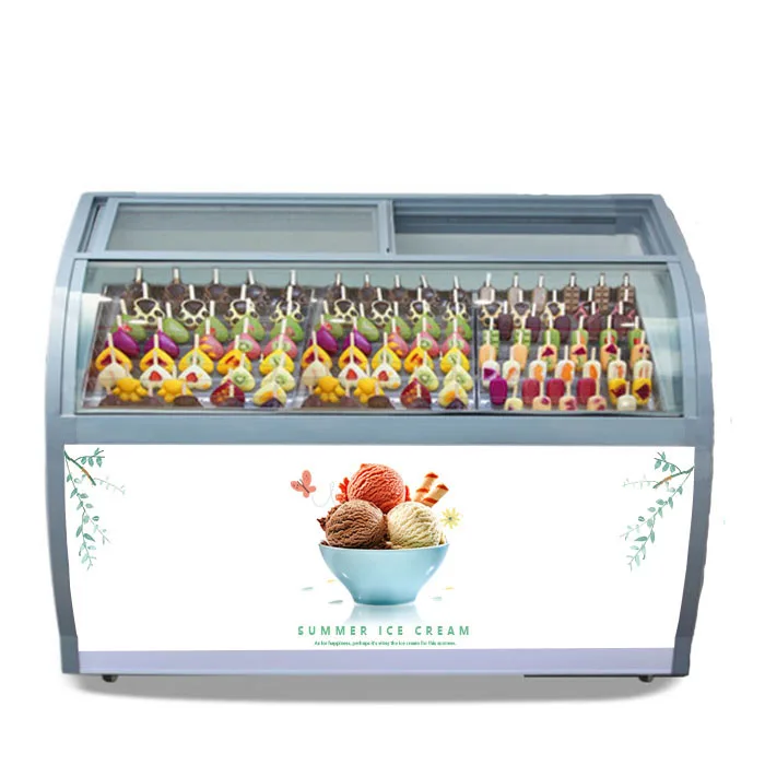 
Italian fridge freezers ice cream display freezer 