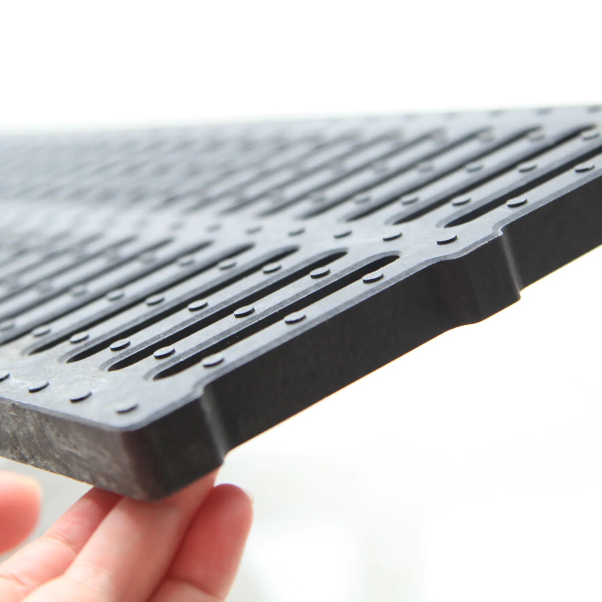 Plastic Black Sidewalk Gully Grate Road Drain Covers Linear Floor Drain  Drainage Channel Grate