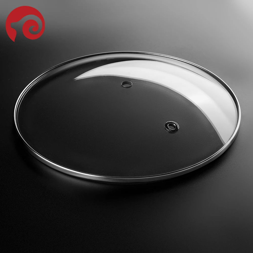 Кастрюль и сковородок непригорающих наборов посудов стеклянной крышкой с отверстие для отвода пара