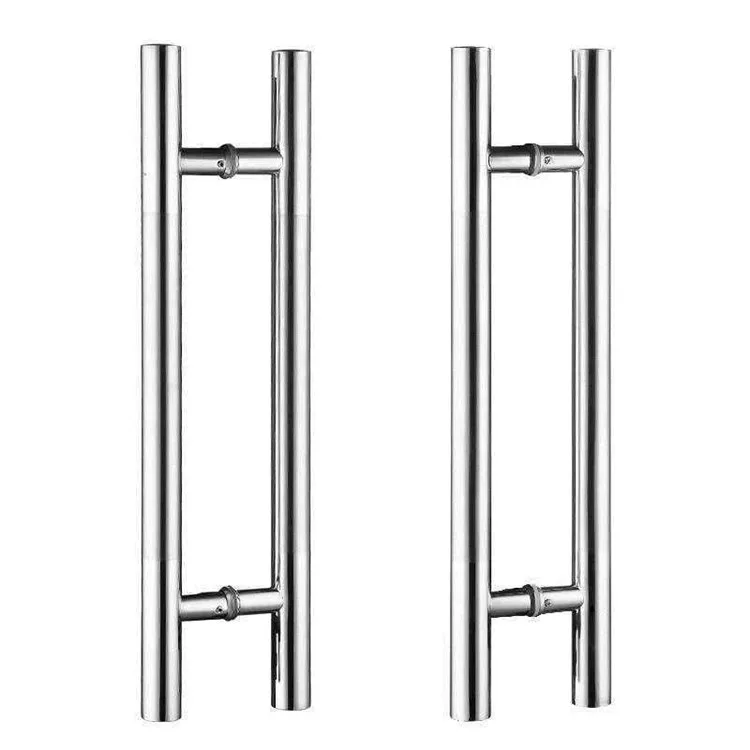 
Factory Direct Glass Door Handle Stainless Steel classical circular tube h type bathroom glass door handle 