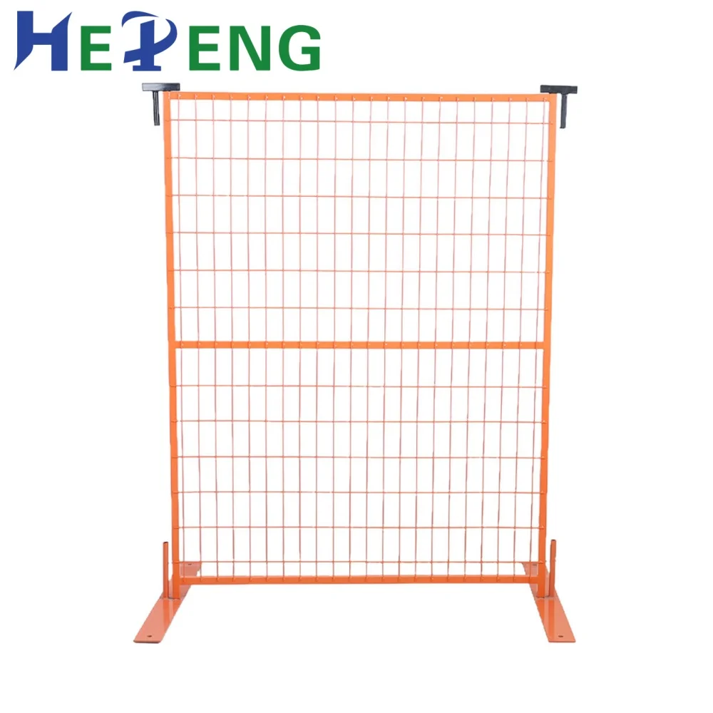 Canada Movable Galvanized and PVC Coated Temporary Fence Panel for Construction Site
