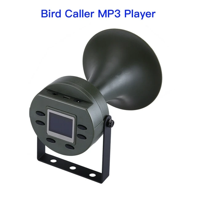 35W 125dB Hunting Bird Caller Outdoor Hunting Bird Decoy Lure Sound Predator Player Loud Speaker with Built-in Timer