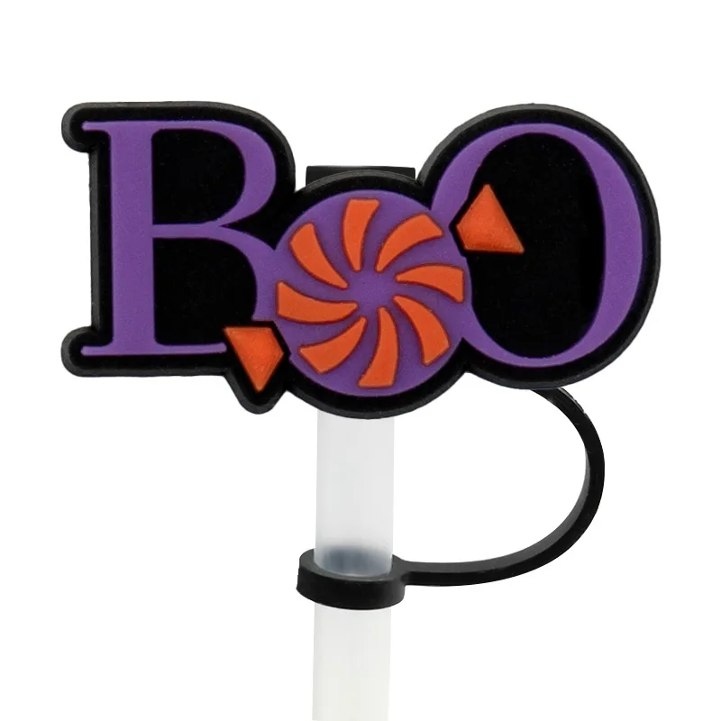 Halloween Party Straw Toppers Cute-inspired Silicone Straws Perfect For Halloween Drinking  Decorations