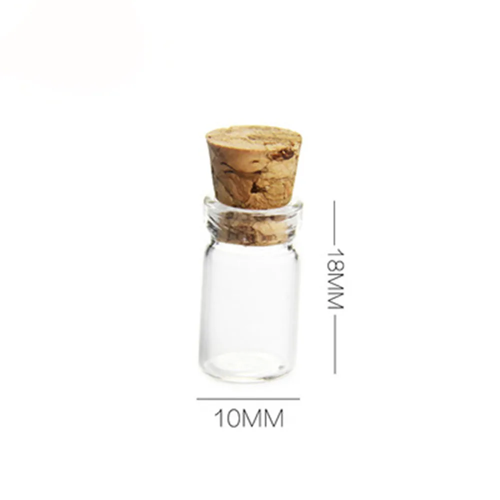 Cork Stopper Glass Bottle Vials Jars with Cork Wishing Bottle Wedding Favor