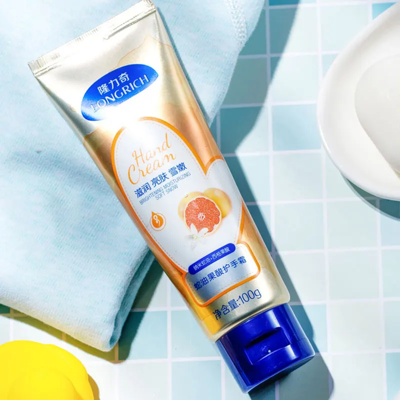 Longrich portable travelling anti aging nourishing refreshments hand cream & lotion grapefruit acid hand whitening cream