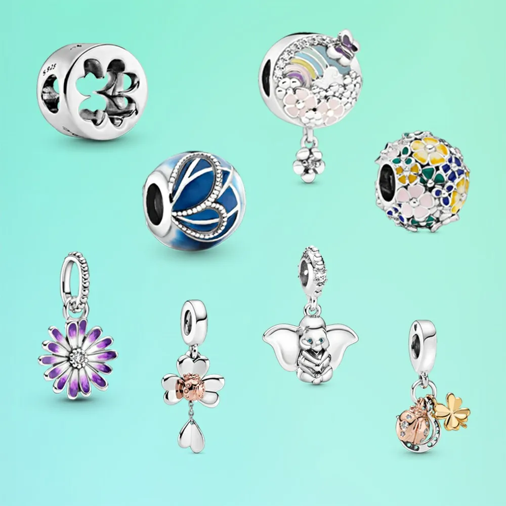 New 2024 100% S925 Sterling Silver Spring Collection Preview Pendant Charm Fit DIY Women Original Bracelet Fashion Jewelry Gifts