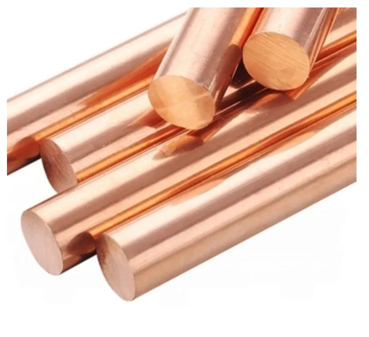 High purity Customized Design Round Rod 10mm Brass Processing Electrolytic Copper Bar