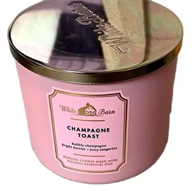 Wholesale Handmade Customize Logo Scented Soy Wax Luxury Candle Jar Home Fragrance Champagne Toast Mahogany Teakwood Candle