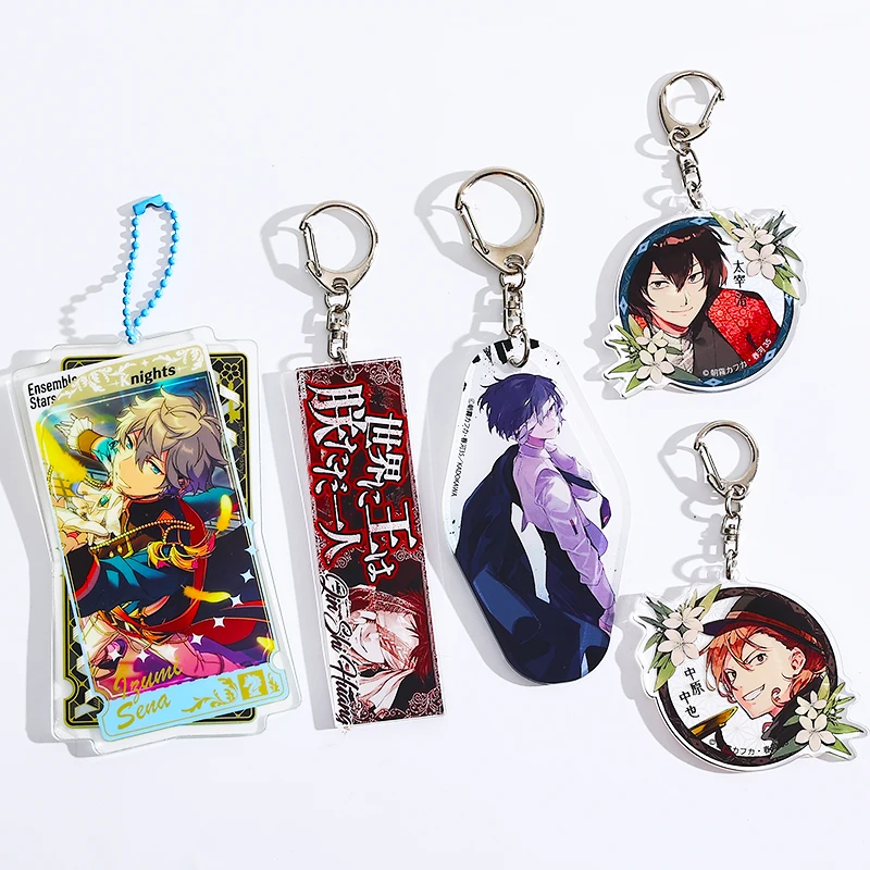 Make Your Own Design Printed Size Custom Key Chain Acrylic Charms Keychain Glitter Epoxy Plastic Acrylic Keychain