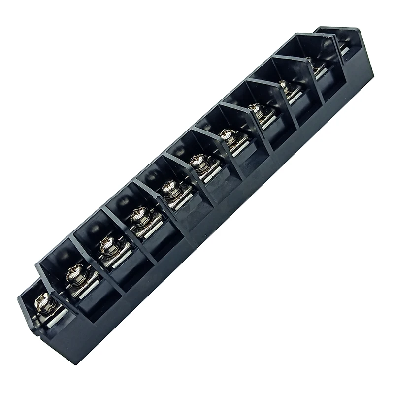 Pitch 20.2mm 11 Way Fixed Type Fence Barrier Terminal Block Wire Connector
