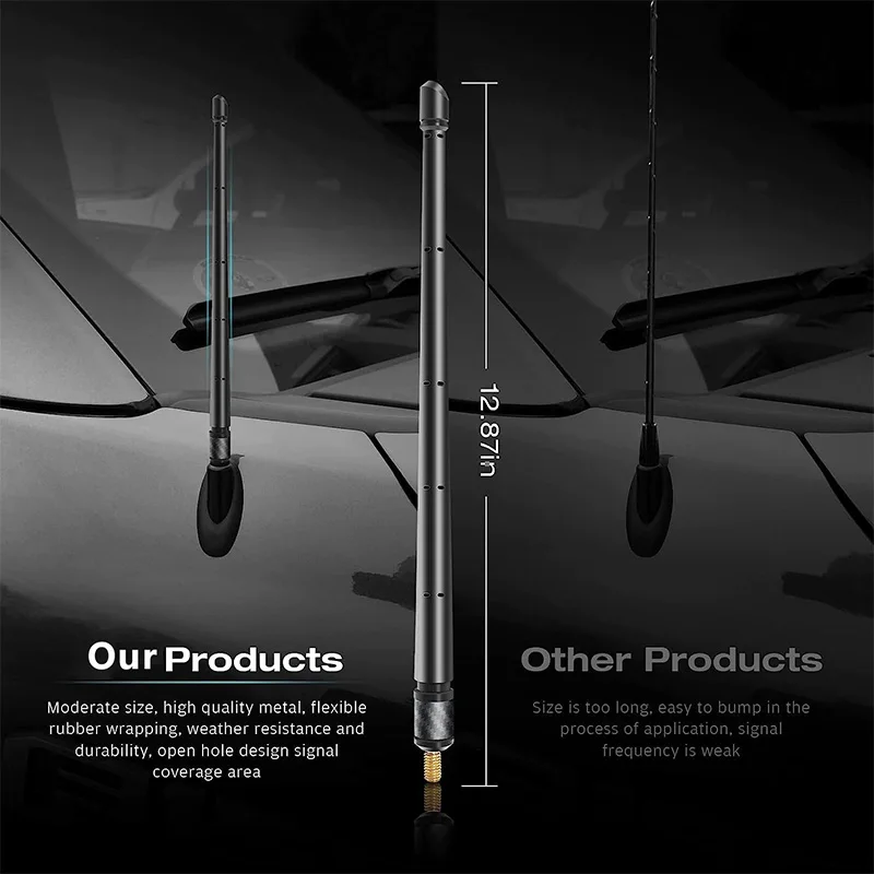 Elege GME 400mm 3.5dbi 477mhz Heavy Duty Fiberglass Antenna 58cm UHF 4WD FM AM car universal amplitude modulation radio