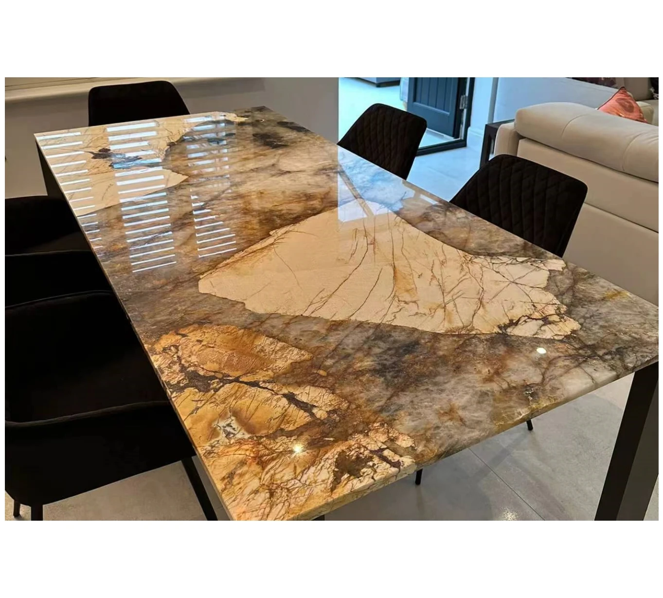 Brazil White Crystal Stone Patagonia Countertop Granite Slabs Kitchen Countertop And Island For Villa