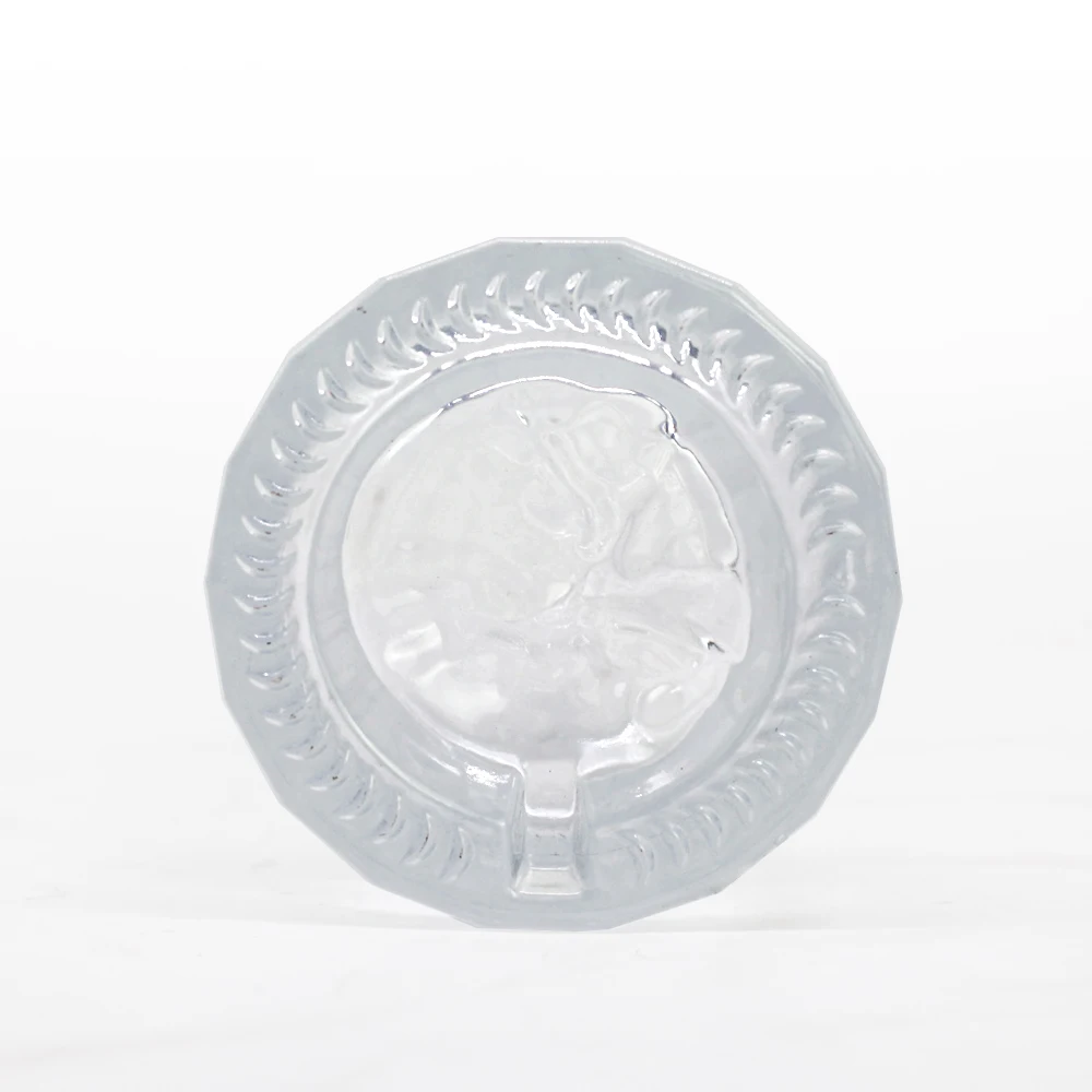 Satisfaction guarantee 250ml transparent thick bottom iceberg glass bottle vodka bottle liquor rum custom craft with cork