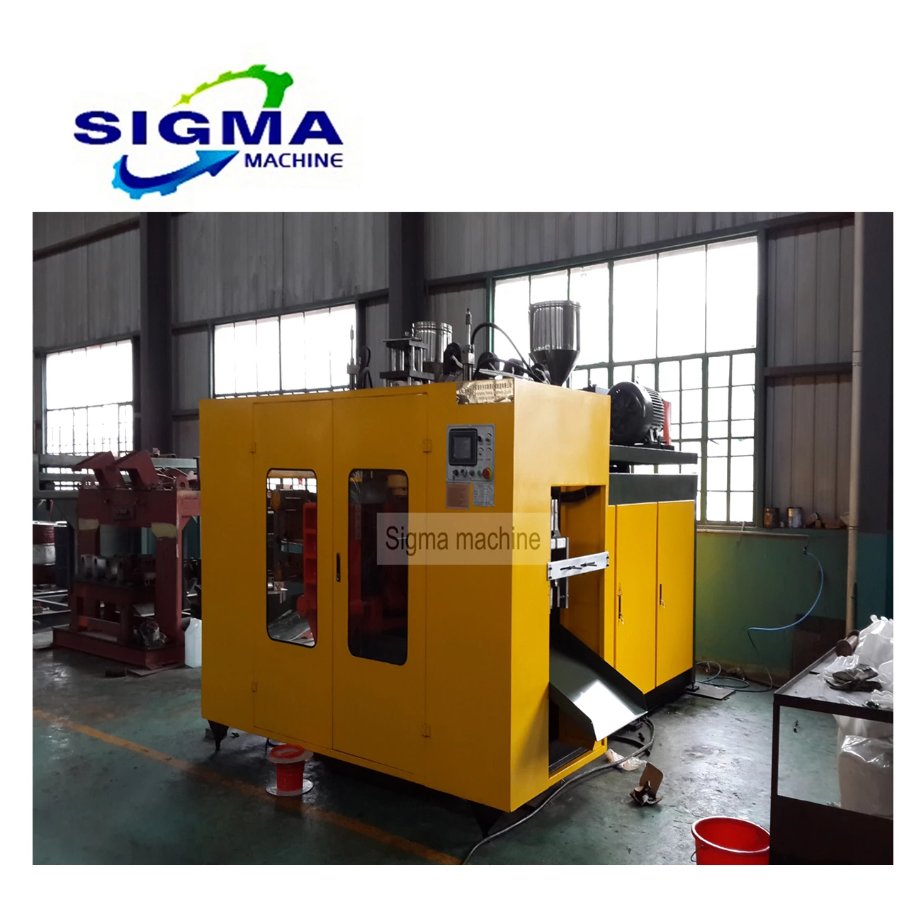line for plastic oil drums 200L