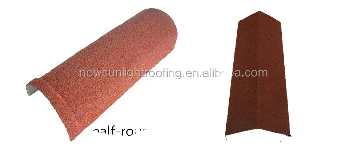 50 years warranty long lifetime stone coated metal roofing tile accessories