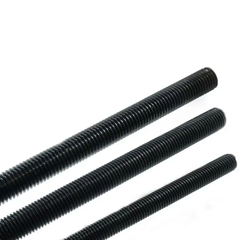 Black Carbon Steel High Tensile Threaded Rods DIN975 DIN976 Grade 10.9 Full Thread Bar ASTM A193 Gr B7 Stud Bolt