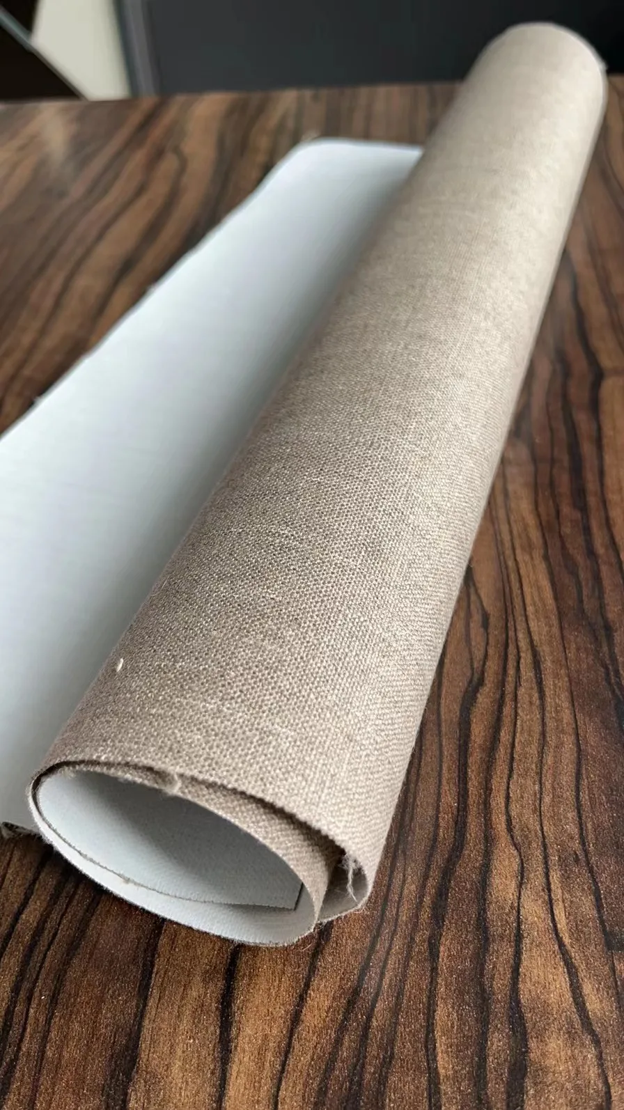 Factory Custom Canvas Fabric Roll Canvas Roll Pure Linen Black Cotton Canvas