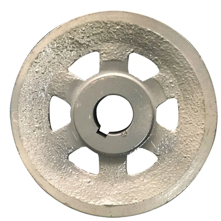 Gray iron belt pulley drive accessories, drawing custom processing of composite sand casting