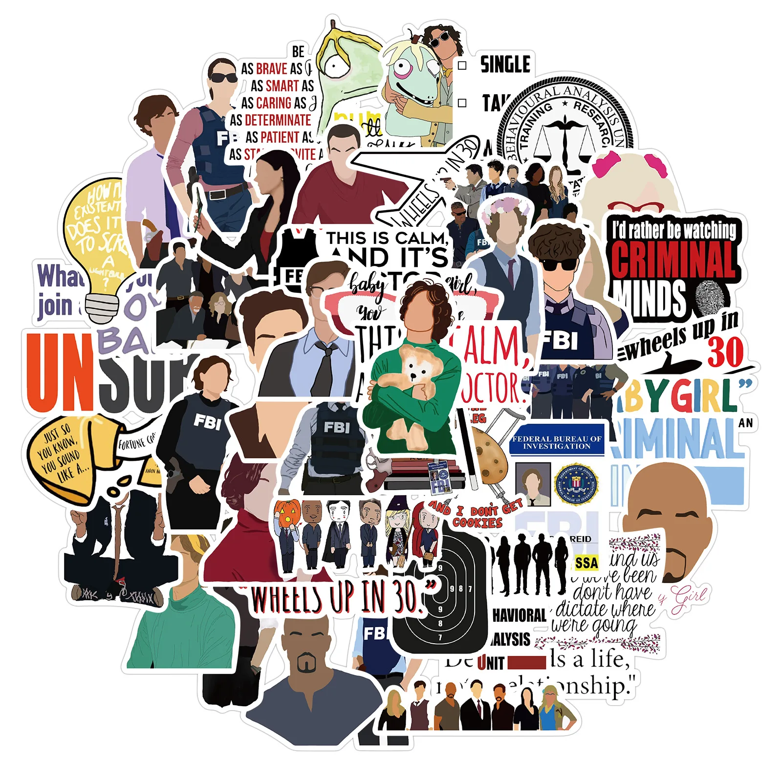 Personalized Graffiti Decorative Die Cut Stickers Waterproof PVC Water Bottle Stickers Reusable Adhesive DIY Stickers