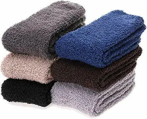 Socks Factory Women Girls Fuzzy Slipper Socks Cabin Soft Fluffy Warm Cute Cozy Winter