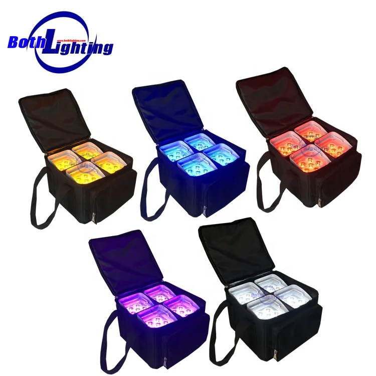  Горячая Распродажа! DJ uplight 6x18 Вт Аккумуляторный беспроводной dmx