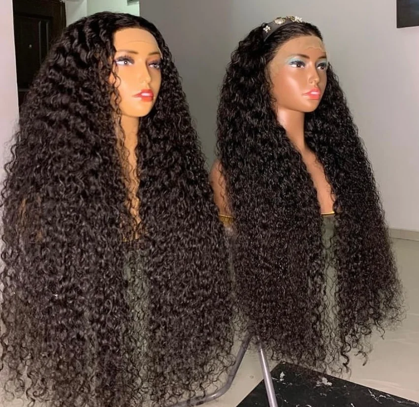 Water Wave HD Lace Frontal Wig Curly Lace Front Human Hair Wigs For Black Women Wet And Wavy Loose Deep Wave Frontal Wig