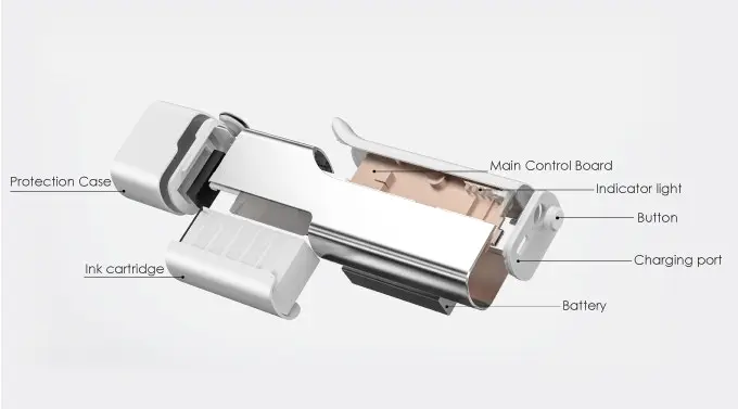 
EVEBOT PrintPen Industrial Portable Handheld Bar Label QR Code Logo Tattoos inkjet Printer Pen 