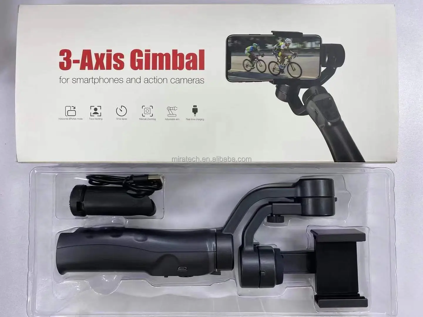Camera Professional Top quality Gimbal 3 Axis Gimbal Handheld Stabilizer App Support Auto tracking suitable for mobile phones