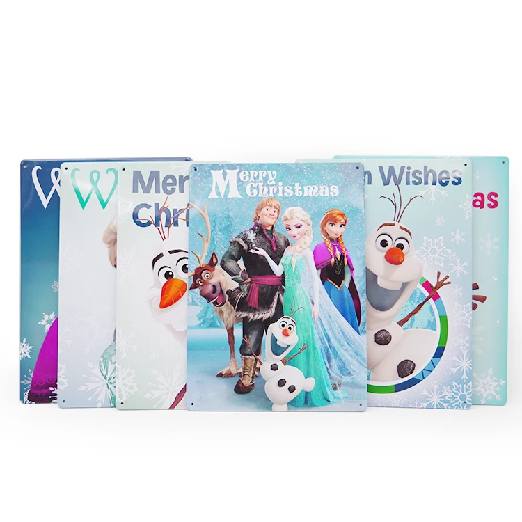 Wholesale Custom Printing A4 Size Black 12 Inches Embossed Metal Tin Sign