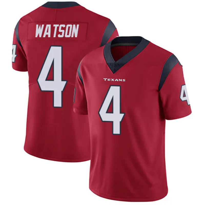 
Custom Wholesale Sublimated High density Deshaun Watson 4# DeAndre Hopkins 10# J.J. Watt 99# American football jersey 